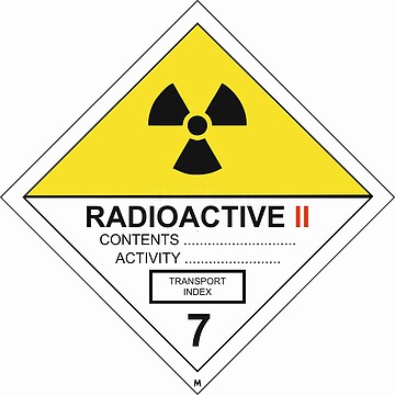 Classe 7B - Matérias Radioativas - Categoria II