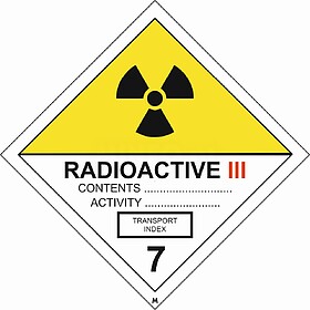 Classe 7C - Matérias Radioativas - Categoria III