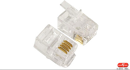 Conector RJ 48 flexível - Pack 10
