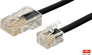 Cabo adaptador telefone/fax negro 2 m