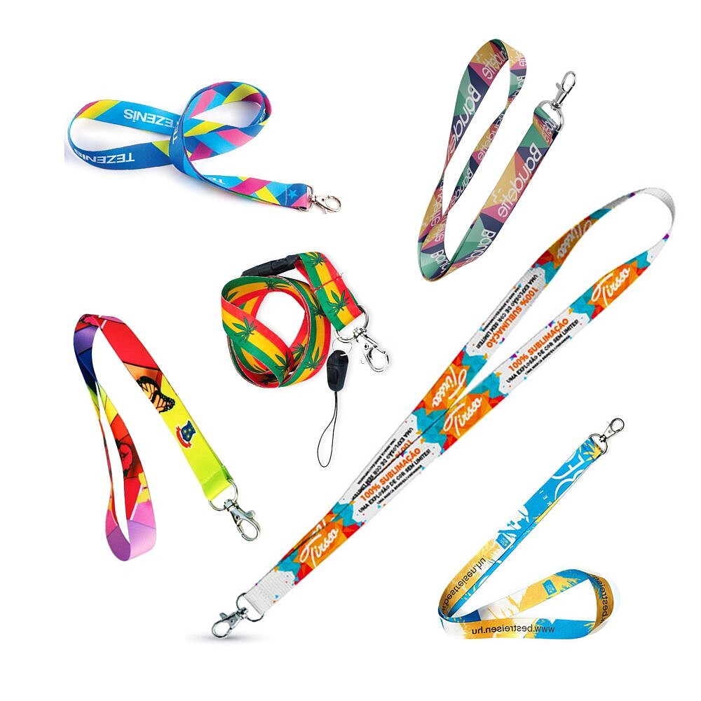 Sublimação p/Fitas de Pescoço : Ex: Lanyard Têxteis já confecionados max: 2 areas 32cm nos extremos