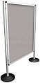 Expositor Modelar Aluminio - Dupla Face Tecido 90x150