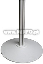 Suporte Aluminio 4 vias com base redonda 40cm Altura: 1800mm