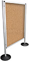 Expositor Modelar Aluminio - Dupla Face Cortiça 90x150
