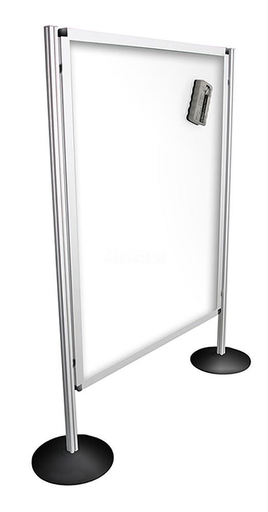 Expositor Modelar Aluminio - Dupla Face Magnetica 120x180