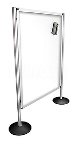 Expositor Modelar Aluminio - Dupla Face Magnetica 120x180