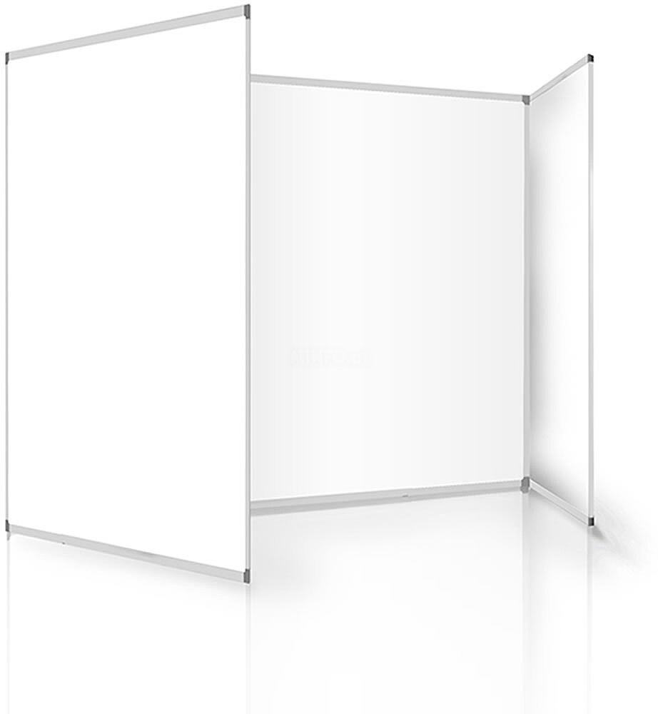 Quadro Triptico Porcelana Branca 120x250 + 2 Abas 120x125