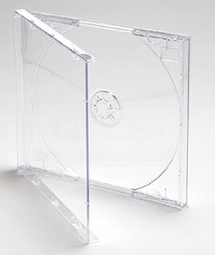 Caixa 1 CD/DVD 10,4mm Cristal - interior Cristal